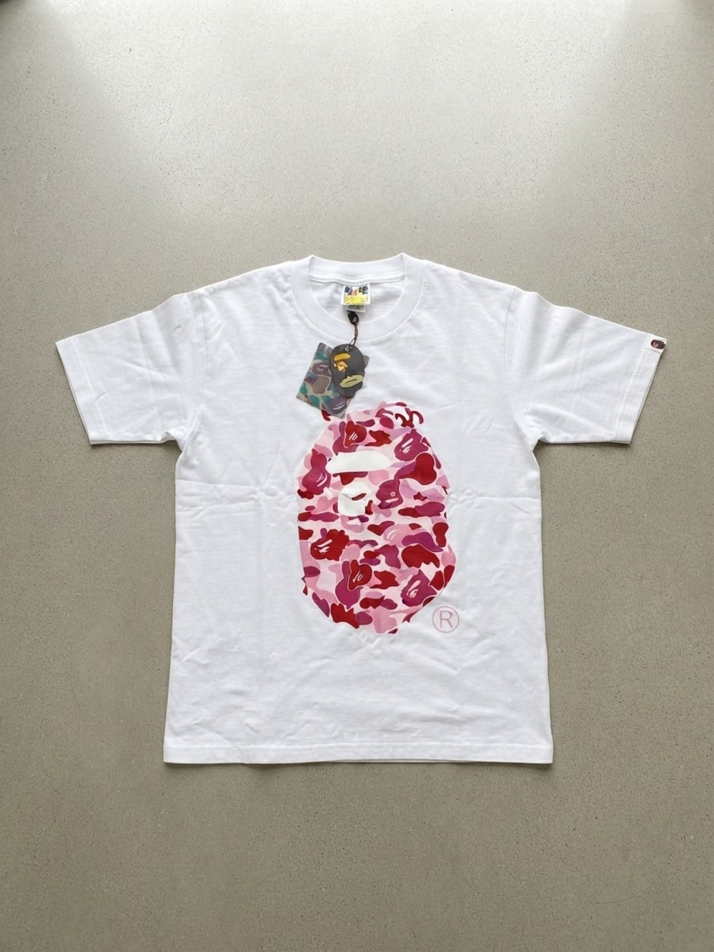 BAPE Pink Camo Ape Head Logo T-Shirt